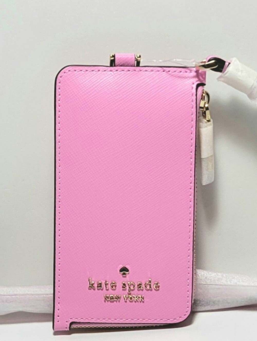 Kate Spade Zip Card Case Wallet Surf Pink NWT